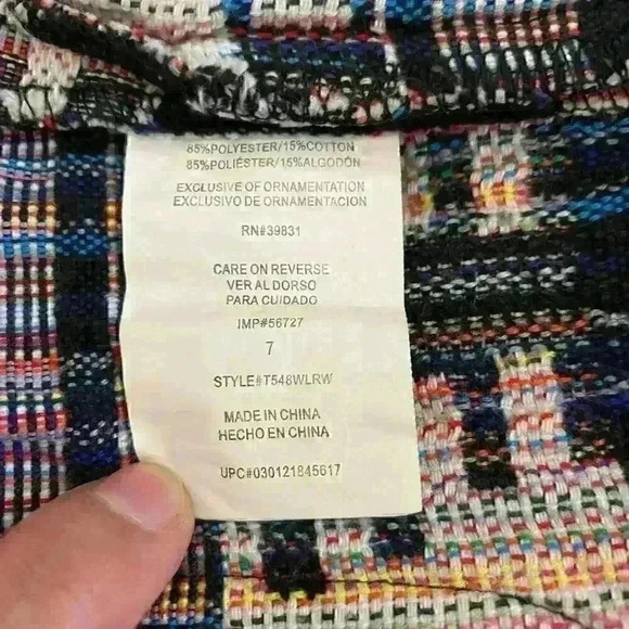 Jolt textured woven aztec shorts size 7 - Picture 7 of 9